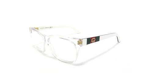 white gucci eyeglasses|clear frame Gucci glasses.